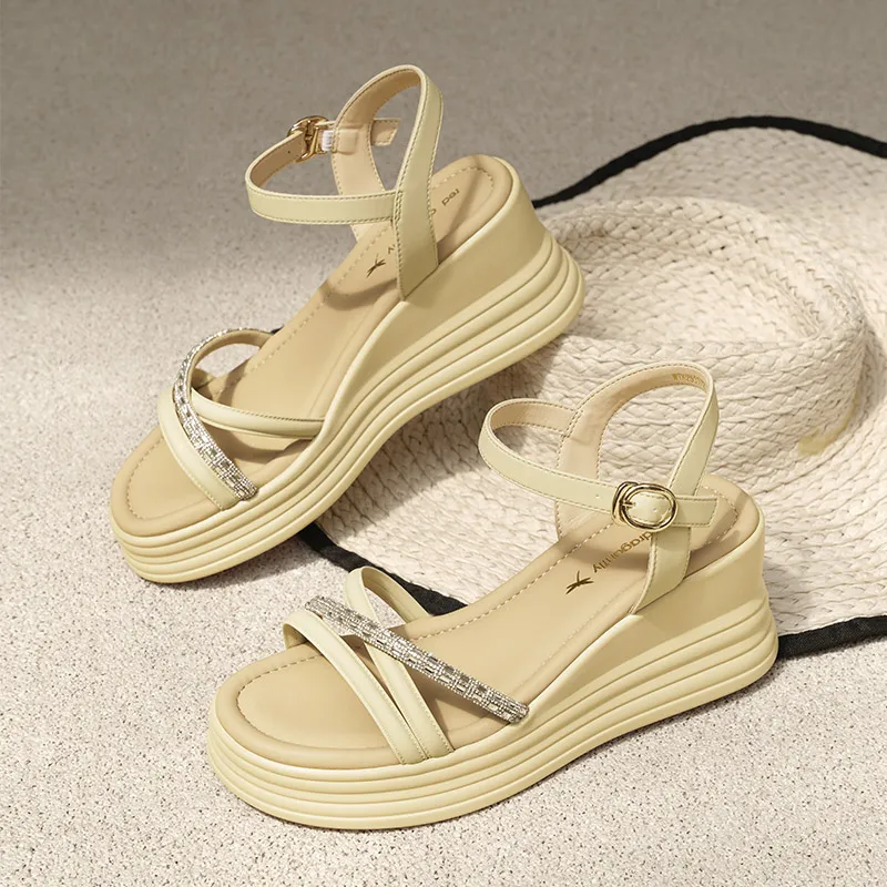 RED DRAGONFLY One Strap Sandals 6.5CM Women's-14