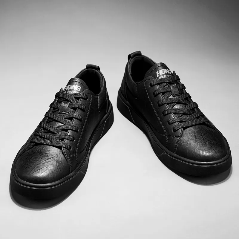 RED DRAGONFLY Flat Shoes Wear resistant And Lightweight Low Top Casual Shoes Men's Black/Khaki-7