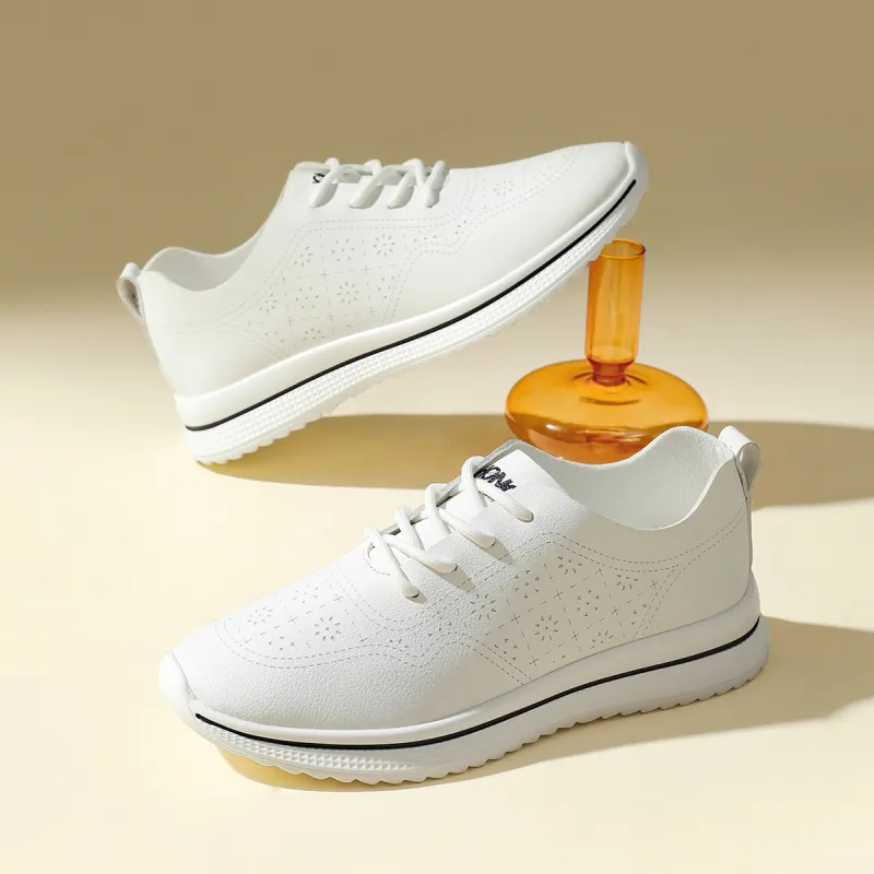 RED DRAGONFLY Athletic Shoes Lightweight And Breathable Low Top Casual Shoes White-6