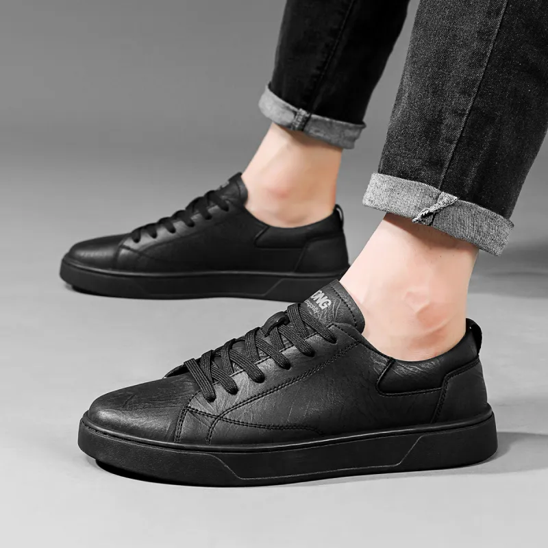 RED DRAGONFLY Flat Shoes Wear resistant And Lightweight Low Top Casual Shoes Men's Black/Khaki-4