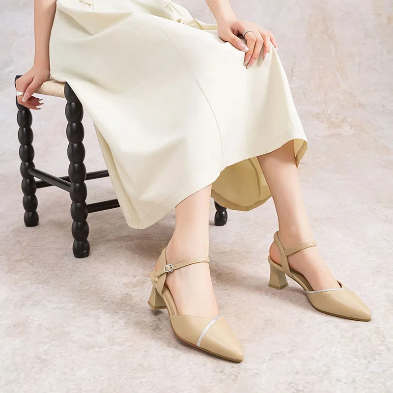 RED DRAGONFLY Chunky Heel High Heel 6.2CM-13