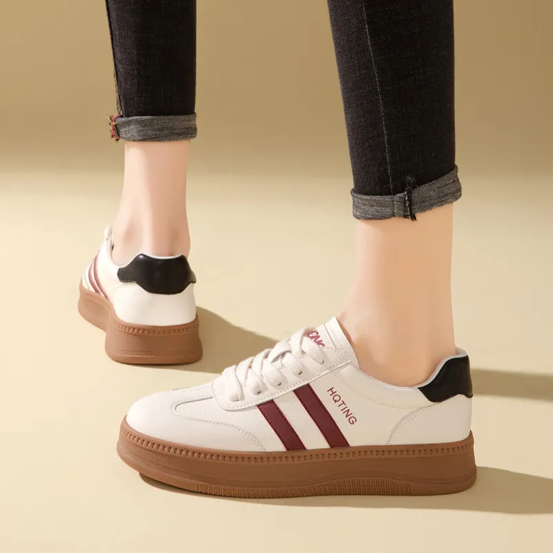 RED DRAGONFLY Low Top Skateboard Shoes Women's-3