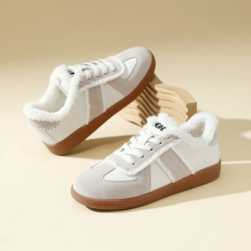 RED DRAGONFLY German Army Trainers Lightweight And Breathable Low Top Casual Shoes Women's Beige Brown-6