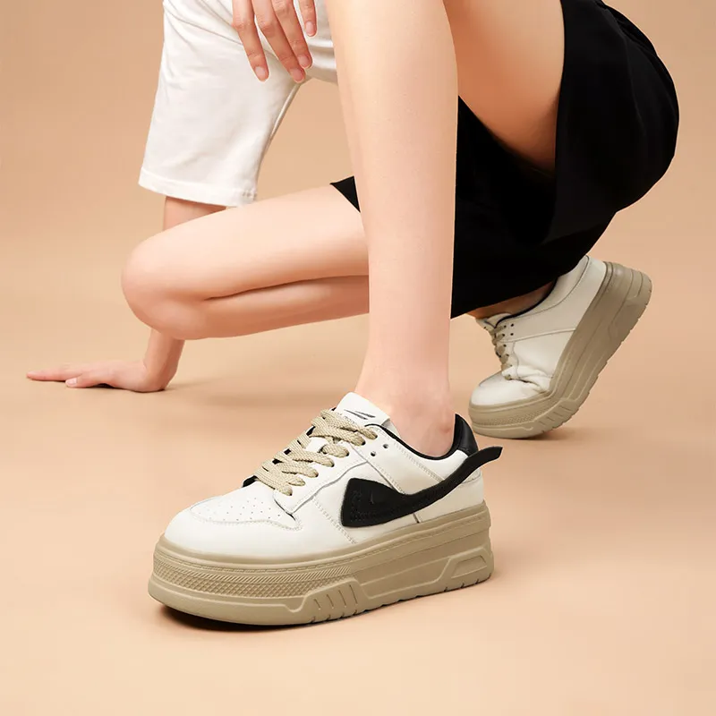 RED DRAGONFLY Cushioned Height Increase Water Resistant Slip Resistant Low Top Skateboard Shoes Women's-9