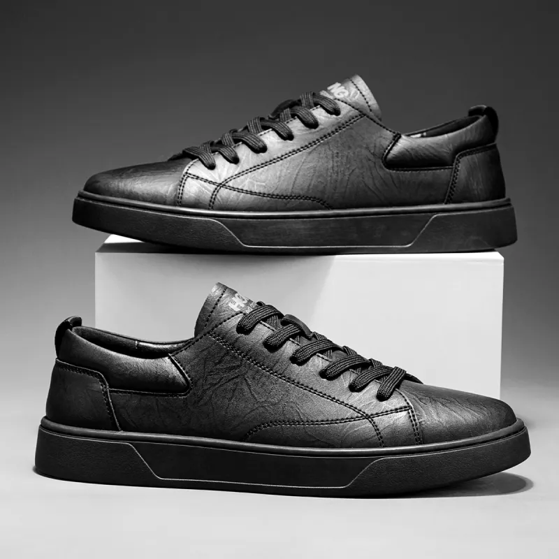 RED DRAGONFLY Flat Shoes Wear resistant And Lightweight Low Top Casual Shoes Men's Black/Khaki-5