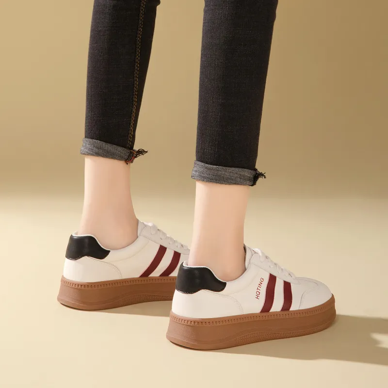 RED DRAGONFLY Low Top Skateboard Shoes Women's-5