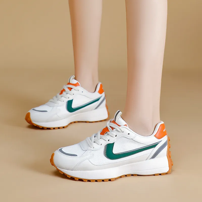 RED DRAGONFLY Casual Shoes Women's Low Top White Green/White Blue-8