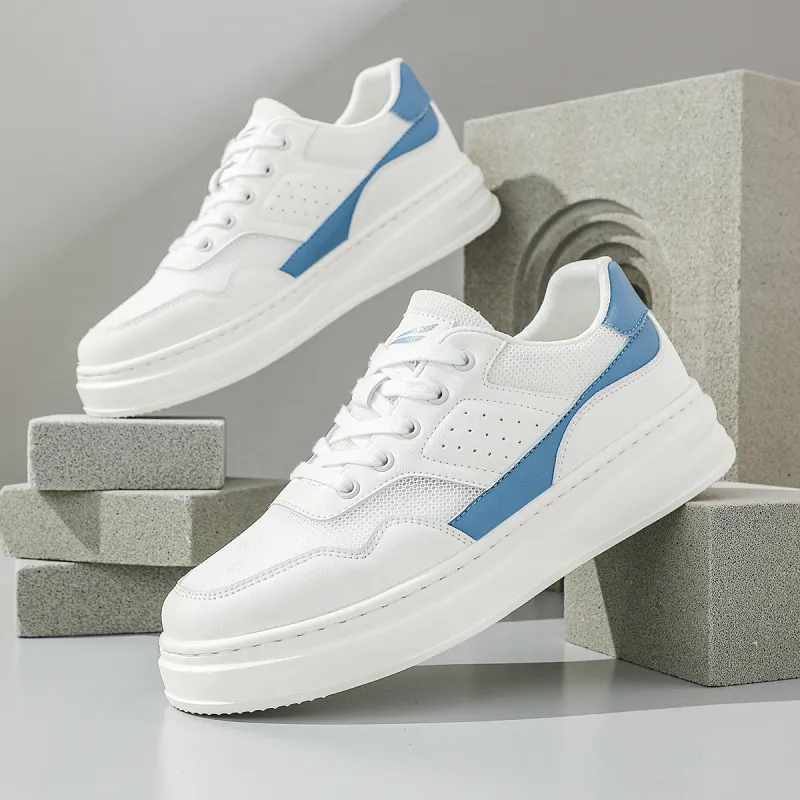 RED DRAGONFLY Skateboard Shoes Lightweight And Breathable Low Top Casual Shoes Men's White Moon Apricot-4