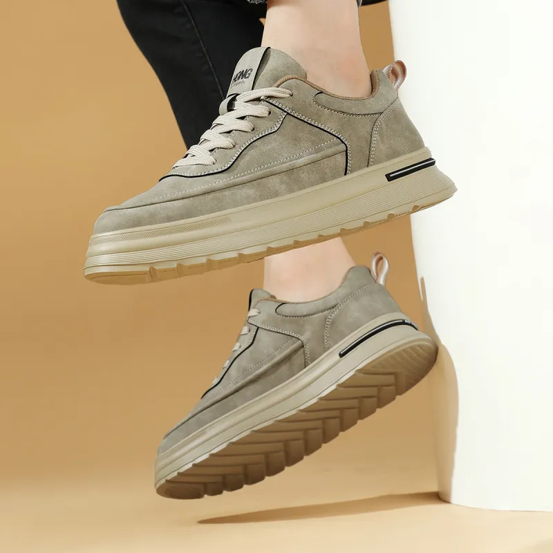 RED DRAGONFLY Flat Shoes Lightweight And Breathable Low Top Casual Shoes Men's Black/Beige Apricot-12