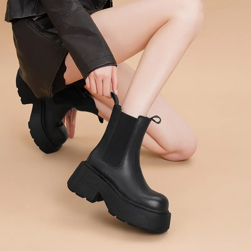 RED DRAGONFLY 16cm Chelsea Boots 7CM-6