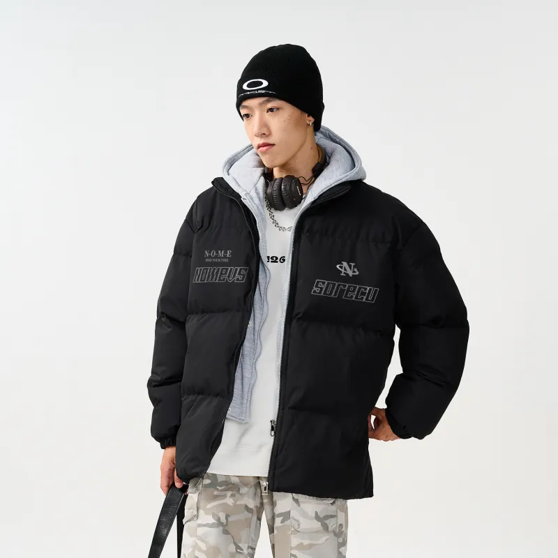 NOME Puffer Jacket Unisex Black-2