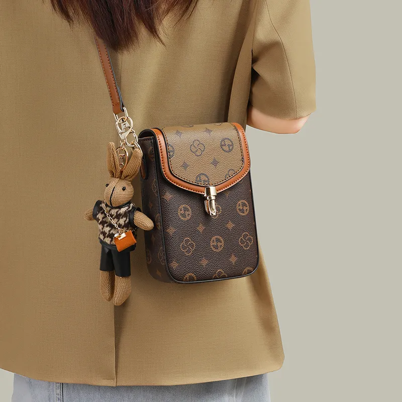 VINEY Synthetic Leather Shoulder Bag Crossbody Bag Regular Women's Coffee-16
