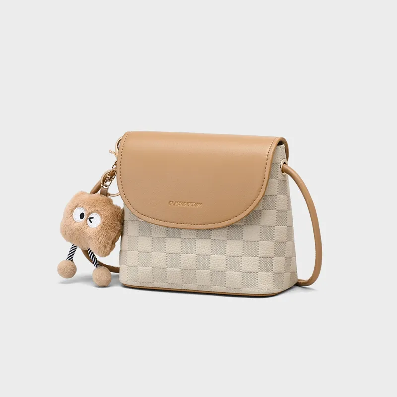 VINEY Cow Leather Shoulder Bag, Crossbody Bag, Cell Phone Pouch Regular Women's Elephant Gray-8