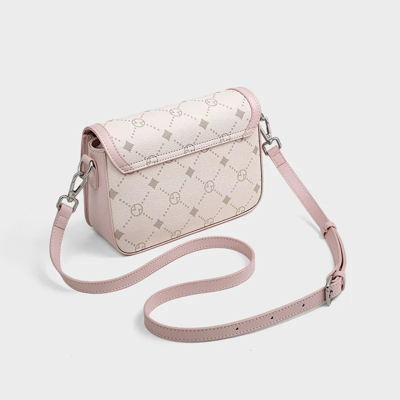 VINEY Synthetic Leather Shoulder Bag, Crossbody Bag Regular Women's Pink-3