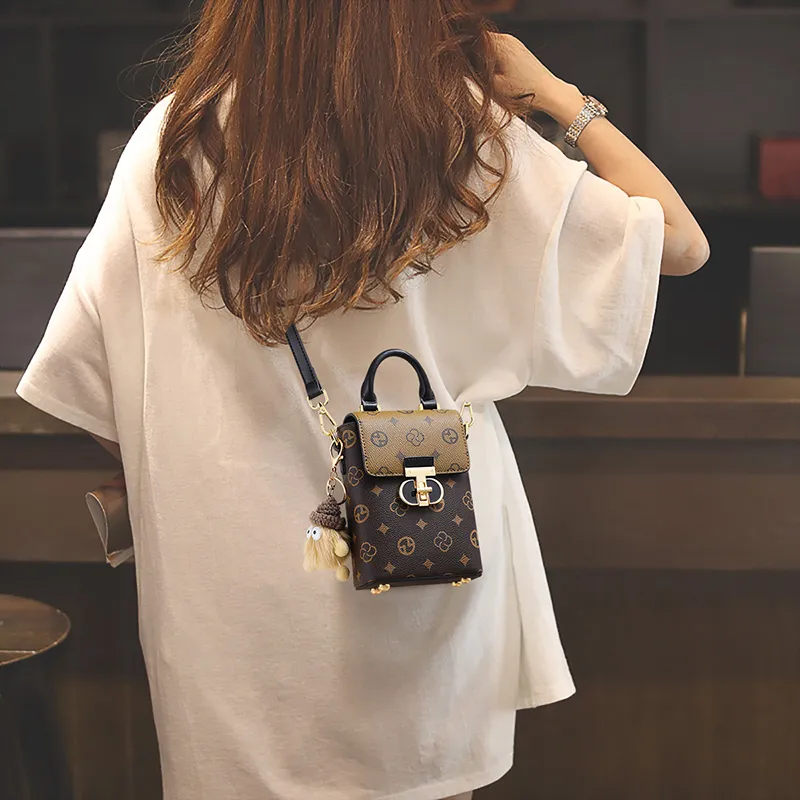 VINEY Synthetic Leather Shoulder Bag Crossbody Bag Regular Women's Coffee-12