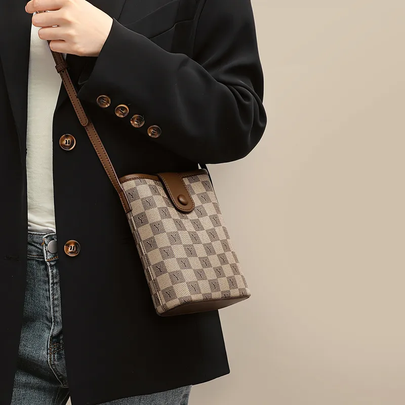 VINEY Synthetic Leather Shoulder Bag Crossbody Bag Regular Women's Coffee-9