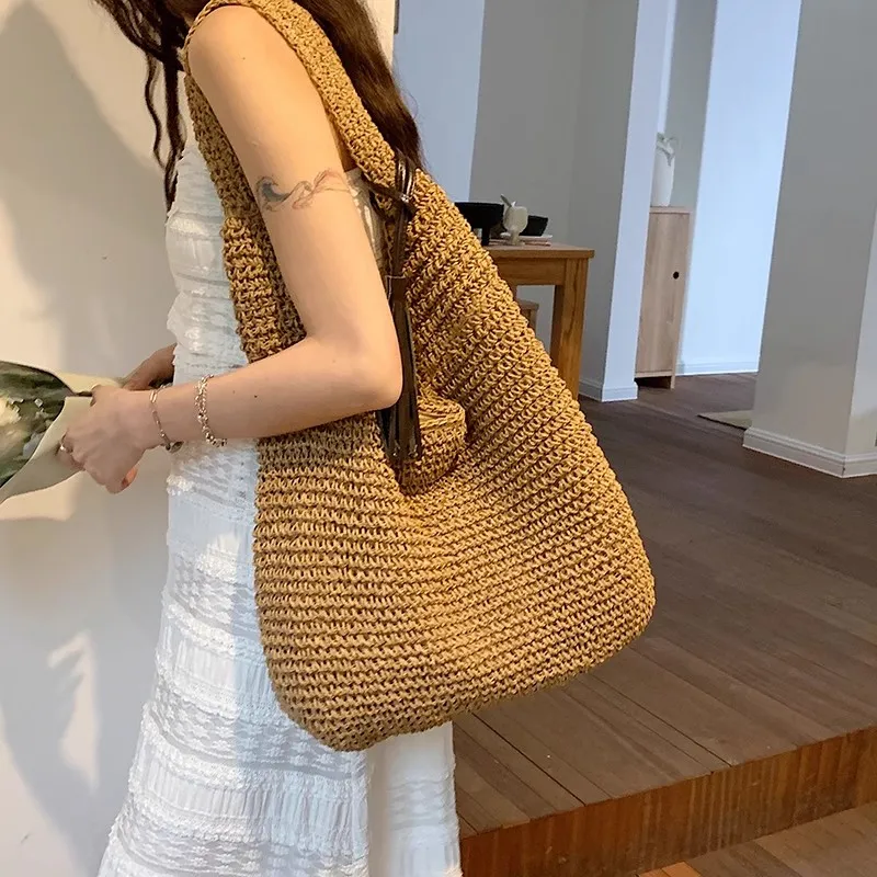 VINEY Fabric Shoulder Bag Regular Women's Khaki-1