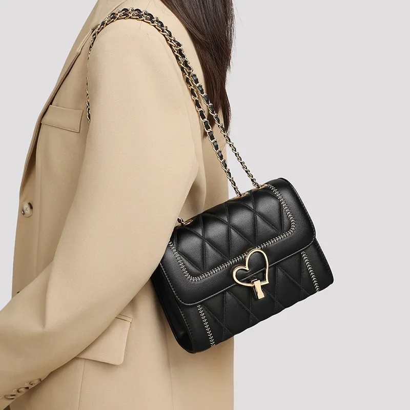 VINEY Cow Leather Underarm Small Square Bag Shoulder Bag Trumpets Women's Coffee-20