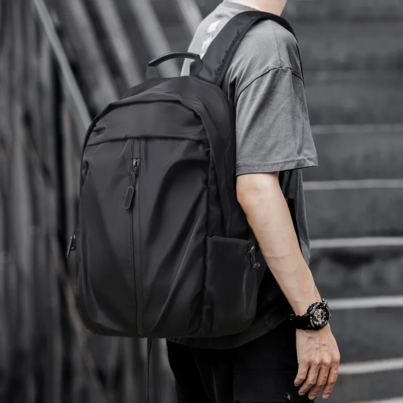 VINEY Oxford Backpack Men's Black-1