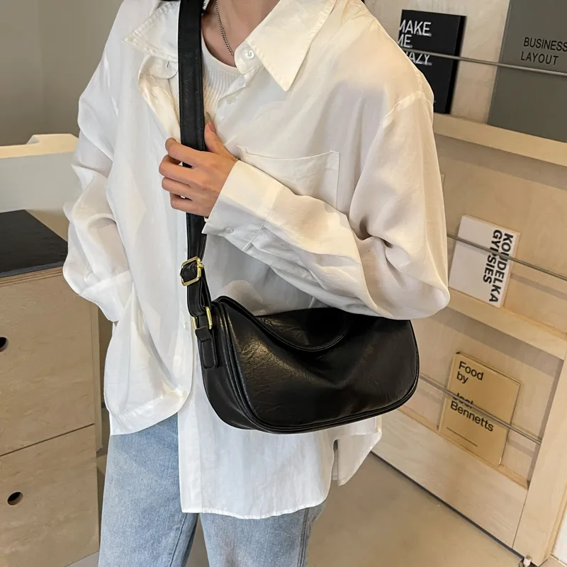 VINEY Synthetic Leather Shoulder Bag Crossbody Bag Dumpling Bag Regular Women's Coffee-9