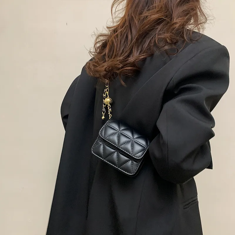 VINEY Cow Leather Shoulder Bag, Crossbody Bag Regular Women's Black/Black Trumpet-1
