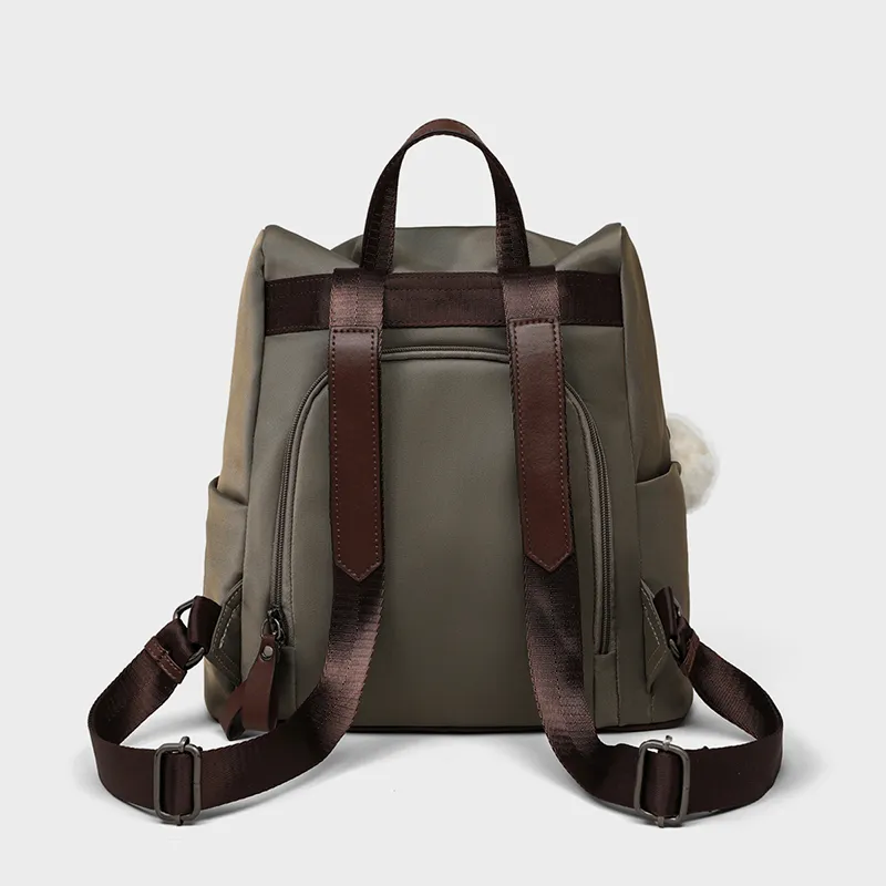VINEY Fabric Backpack Regular Women's Elephant Gray-3