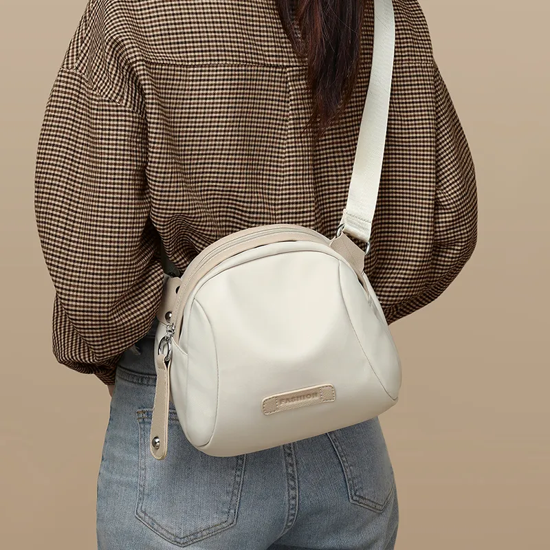 VINEY Oxford Sling Bag Fanny Pack Shoulder Bag Crossbody Bag Small Size Women's Extreme Night Black-5
