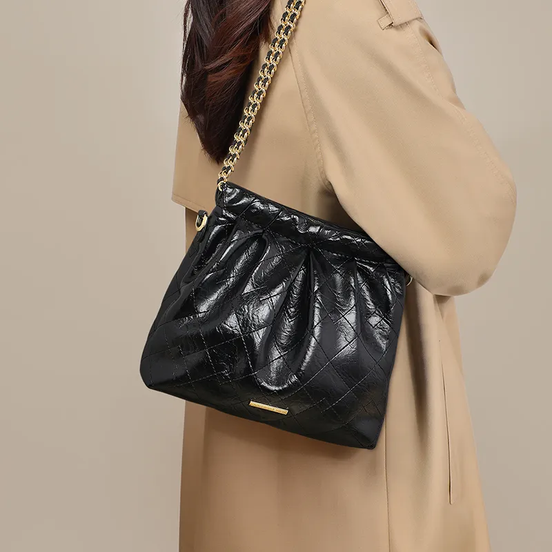 VINEY Cow Leather Shoulder Bag Crossbody Bag Regular Women's Ecru-7