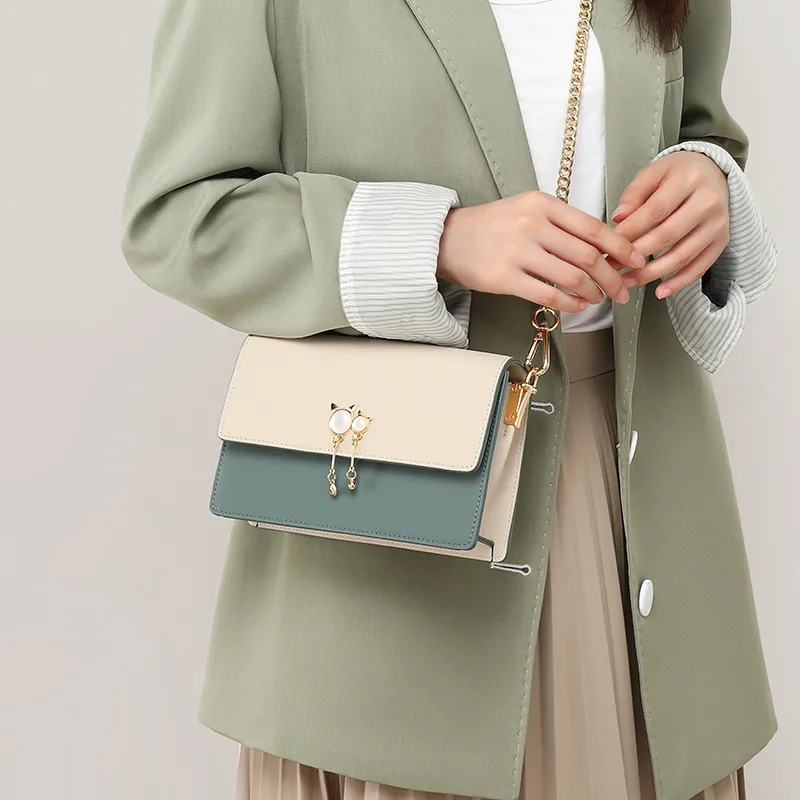 VINEY Cow Split Leather Bonded Synthetic Leather Shoulder Bag Crossbody Bag Mom Bag Regular Women's Multicolor-17