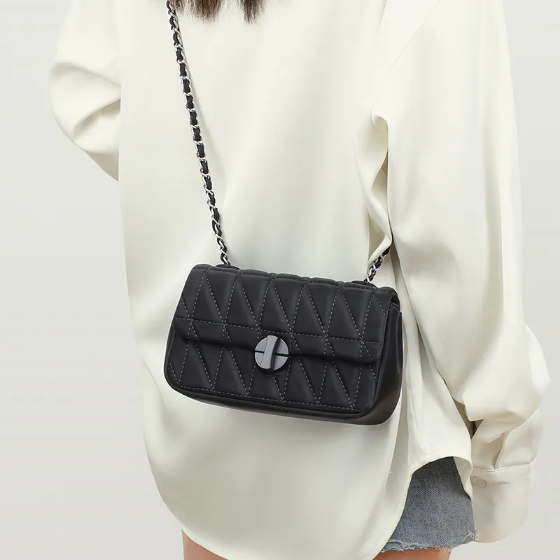 VINEY Synthetic Leather Small Square Bag Shoulder Bag Crossbody Bag Small Size Women's Spring Light Pearl White-10