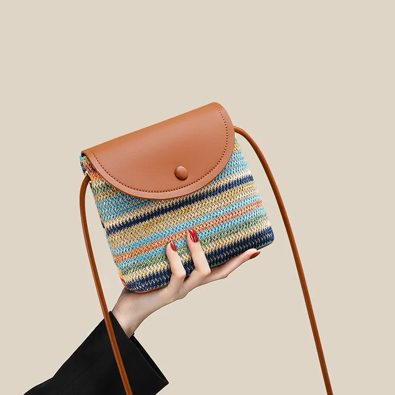 VINEY Fabric Shoulder Bag, Crossbody Bag Regular Women's Rainbow-1