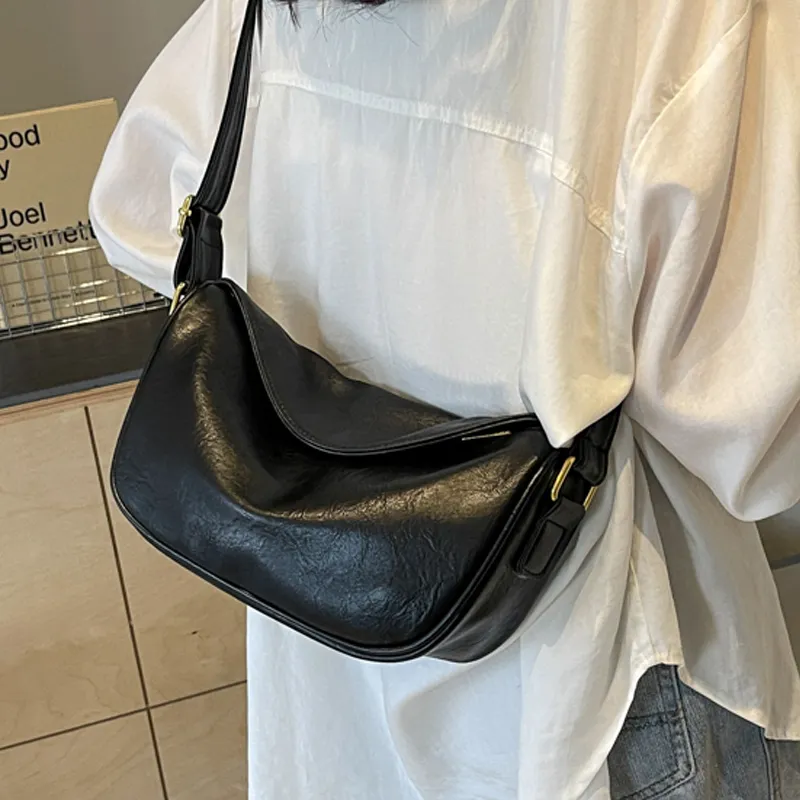 VINEY Synthetic Leather Shoulder Bag Crossbody Bag Dumpling Bag Regular Women's Coffee-7