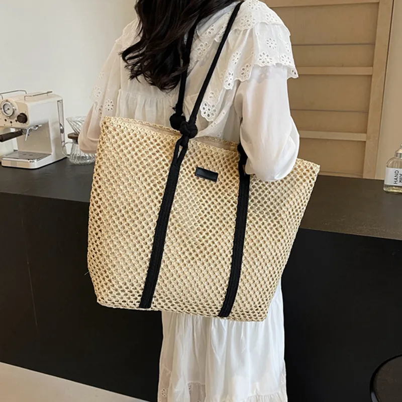 VINEY Fabric Shoulder Bag Regular Women's Ecru-1