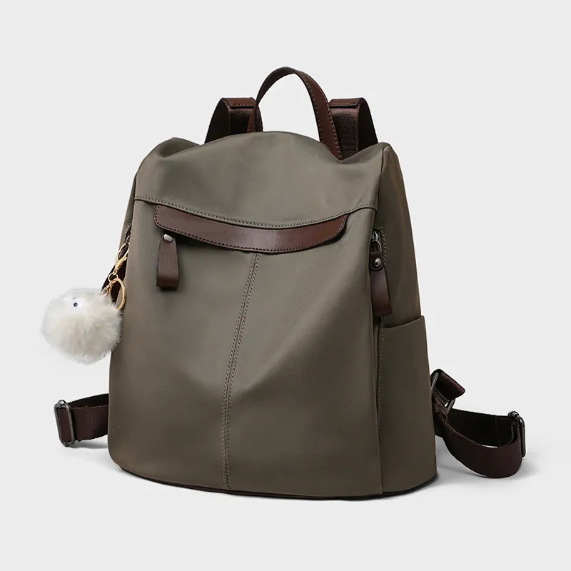 VINEY Fabric Backpack Regular Women's Elephant Gray-1