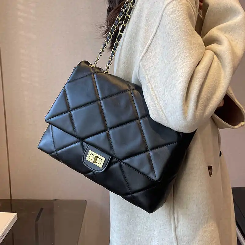 VINEY Synthetic Leather Crossbody Bag, Shoulder Bag Regular Women's Black-3