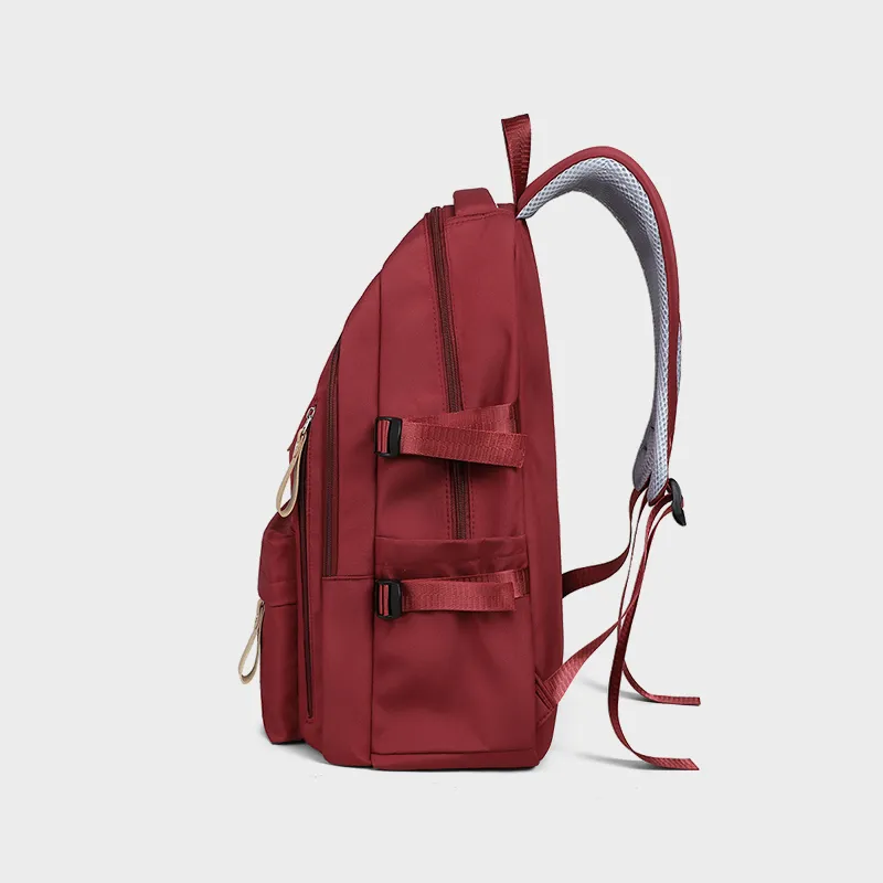 VINEY Fabric Backpack Large Size Unisex Multicolor-5