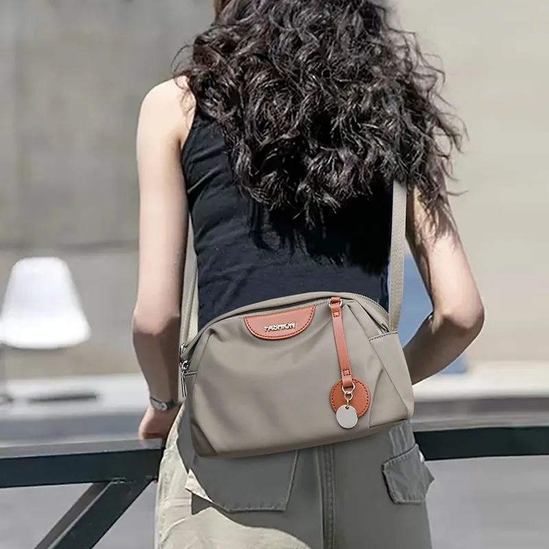 VINEY Oxford Crossbody Bags Trumpets Women's Gray-1