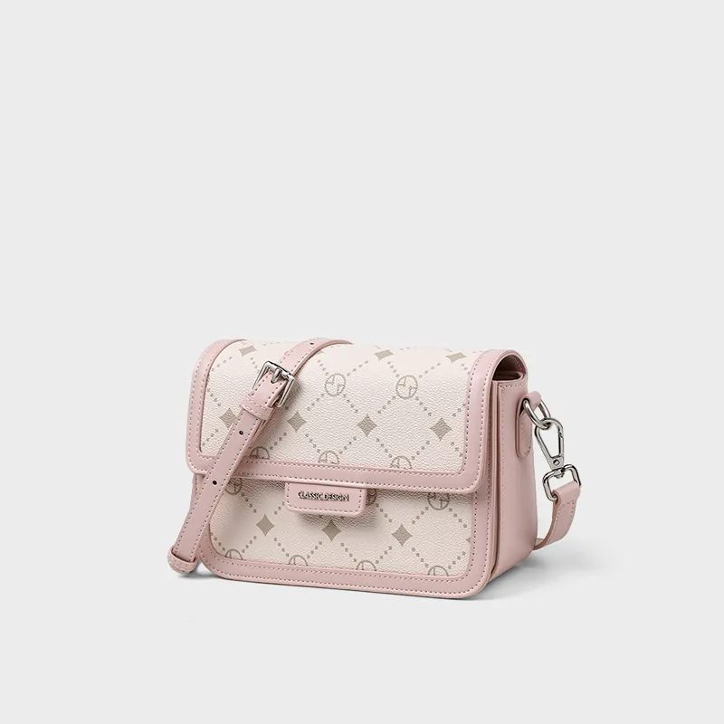 VINEY Synthetic Leather Shoulder Bag, Crossbody Bag Regular Women's Pink-2