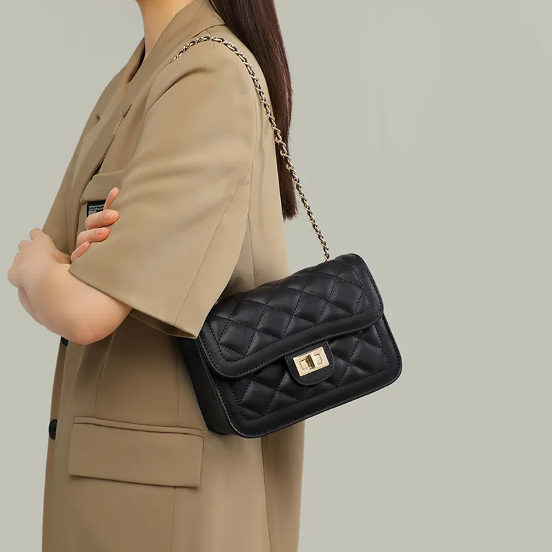 VINEY Cow Leather Shoulder Bag Crossbody Bag Regular Women's Ecru-6