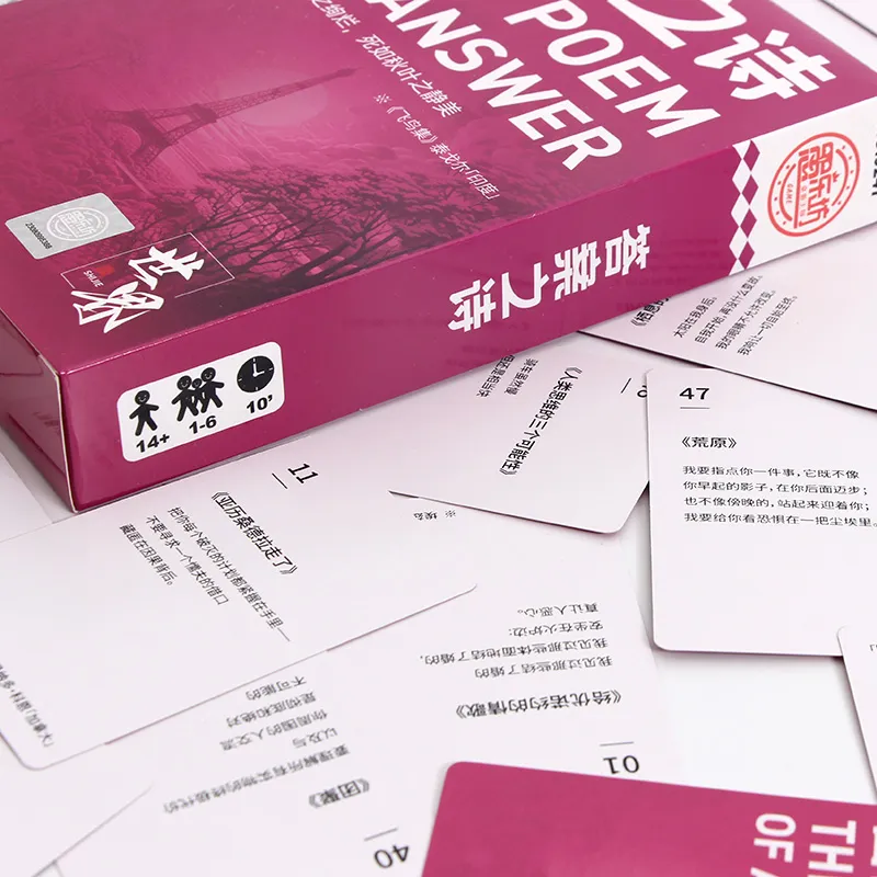 QCF Script Murder Answer Poem Board Games-7