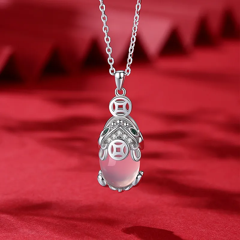 Ascending Chalcedony Necklaces Women's-1