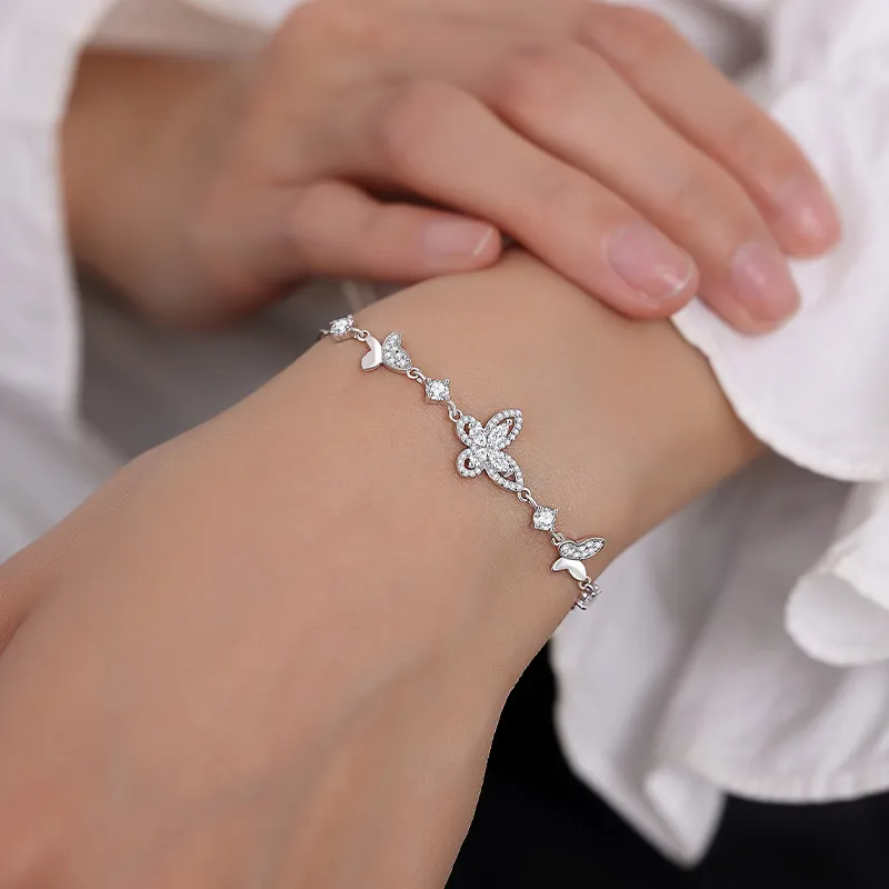 Ascending 925 Sterling Silver Bracelets Women's-4