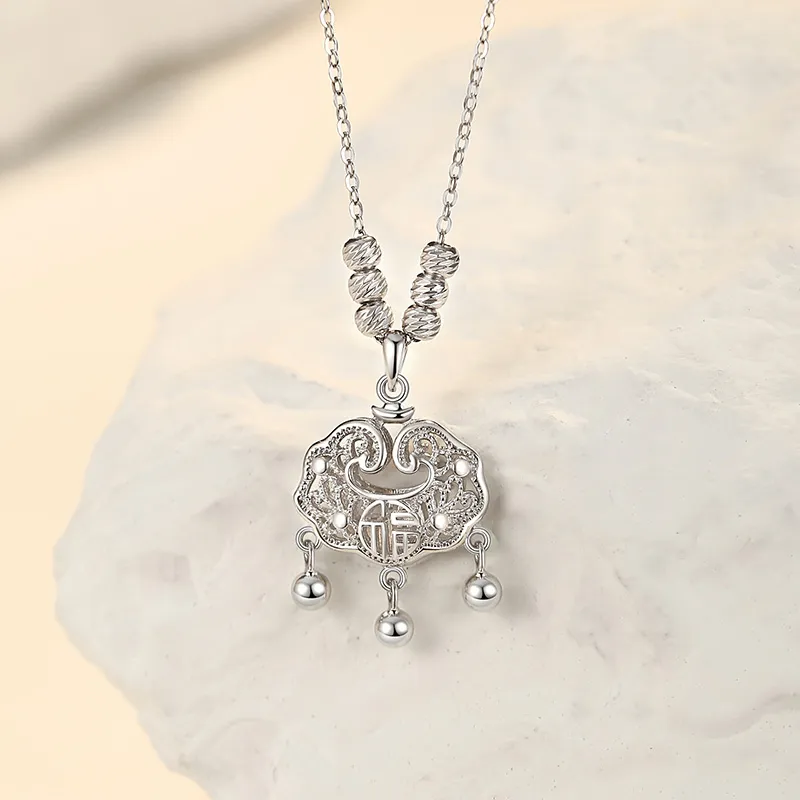 Ascending S925 Silver Necklaces Women's-2
