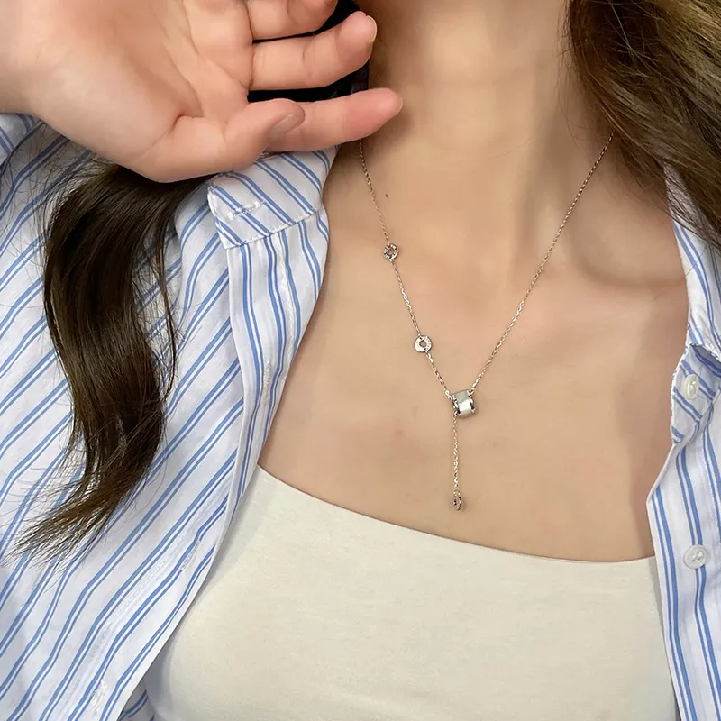 Ascending Chalcedony Necklaces Women's-4