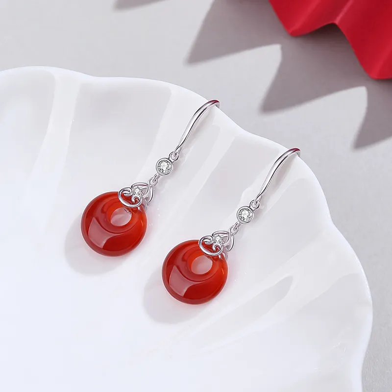 Ascending Agate Earrings Women's-3