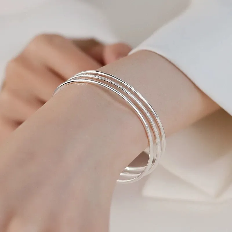 Ascending 999 Fine Silver Sterling Silver Bracelets Women's-4
