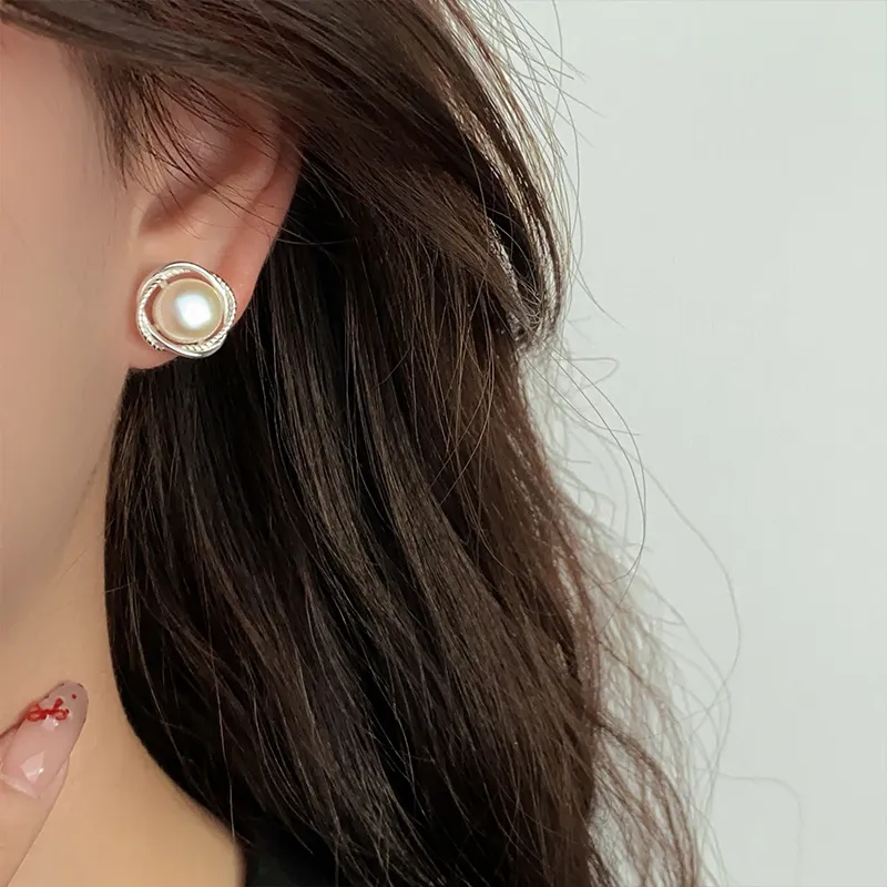 Ascending 999 Fine Silver Stud Earrings Women's-12