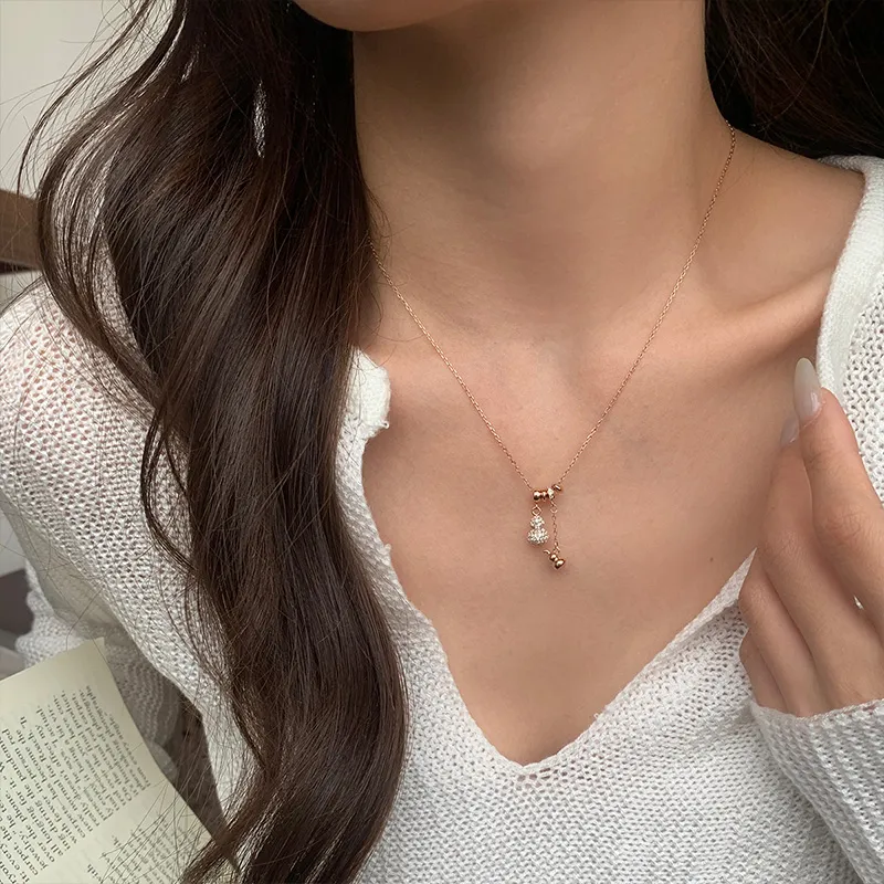 Ascending S925 Silver Necklaces Women's-10
