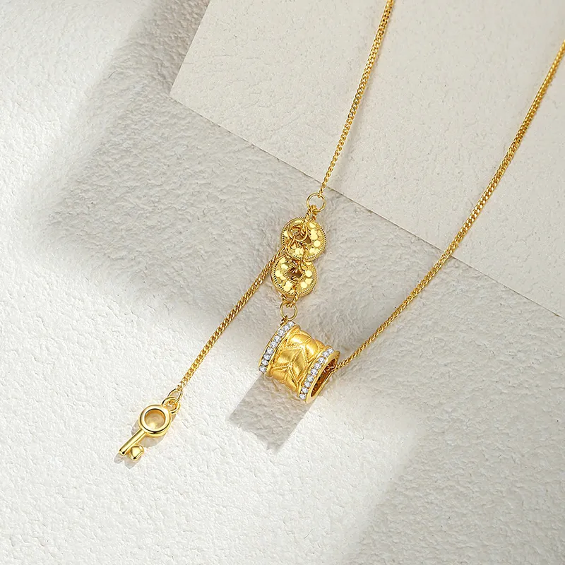 Ascending S925 Silver Necklaces Women's-7