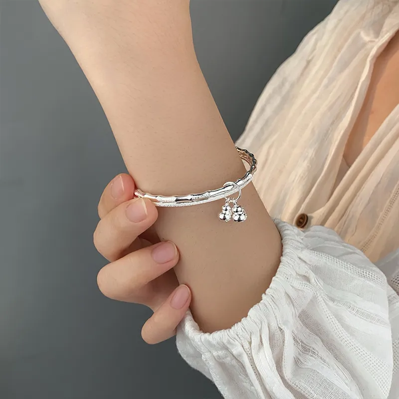 Ascending S999 Fine Silver Sterling Silver Bracelets Women's-6